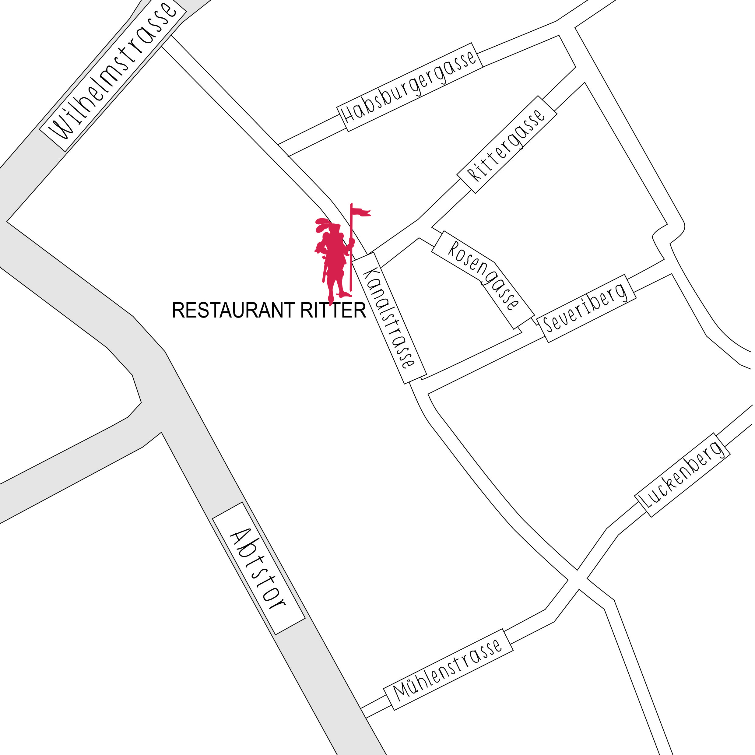 Restaurant Ritter in Fulda, Karte, Anfahrt, Wegbeschreibung