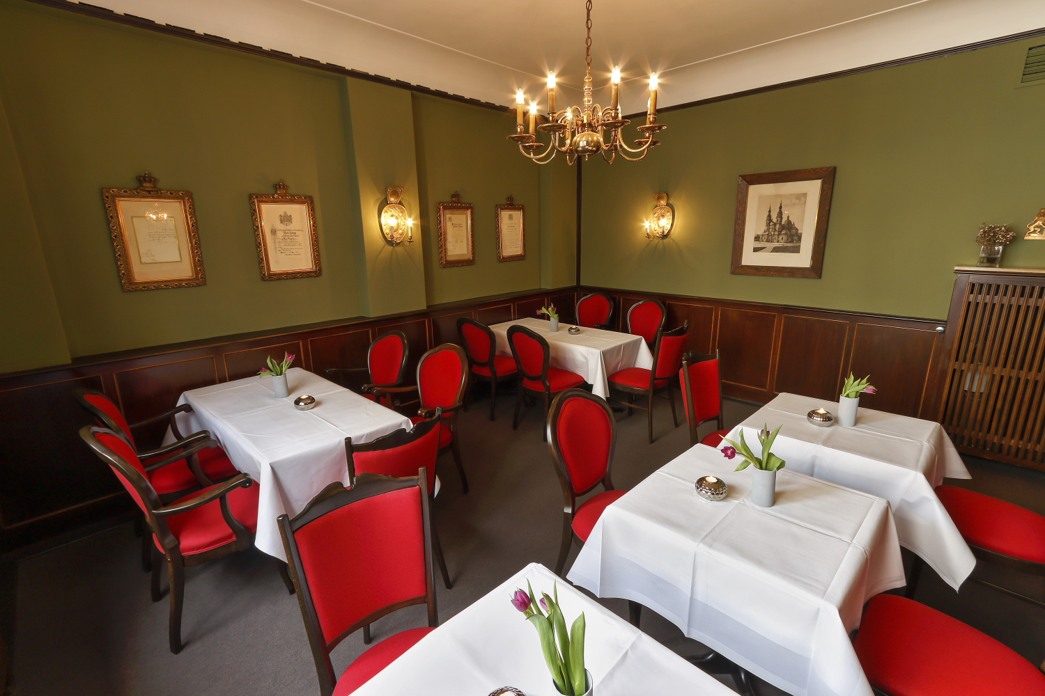 Gasthaus, Grüne Salon, Separée, Innenstadt Fulda, Restaurant Ritter, Urkunden, Gaststätte