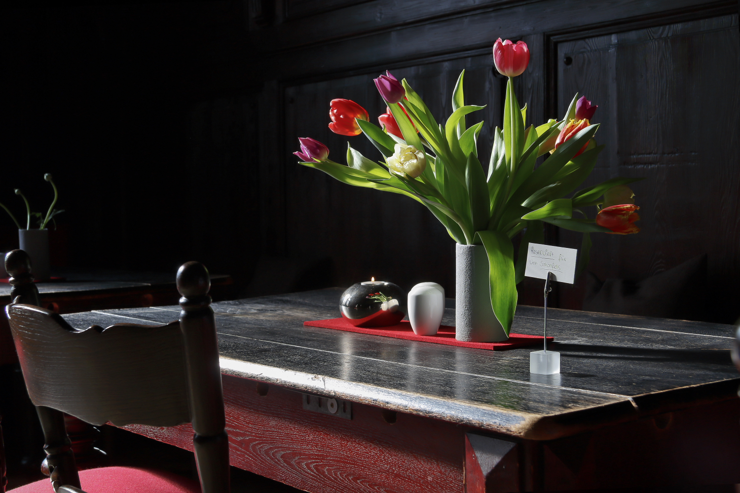 Restaurant Ritter Fulda, Tischdeko, Gastraum, Gasthaus, Athmosphäre